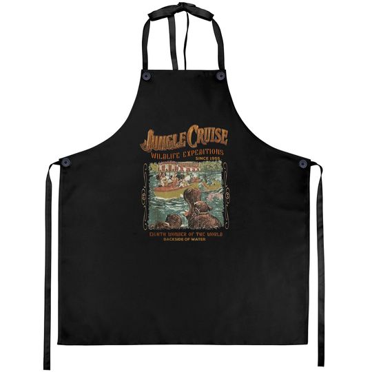Vintage Disney Jungle Cruise Ride Aprons, WDW Disney Vacation, Magic kingdom Aprons