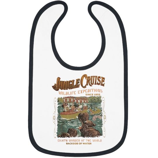 Vintage Disney Jungle Cruise Ride Bibs, WDW Disney Vacation, Magic kingdom Bibs