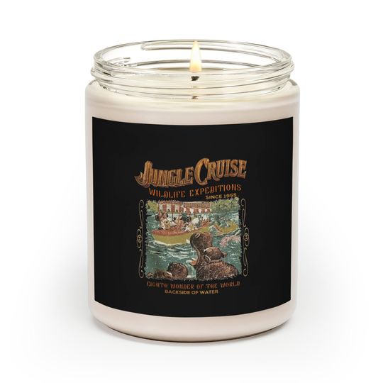Vintage Disney Jungle Cruise Ride Scented Candles, WDW Disney Vacation, Magic kingdom Scented Candles