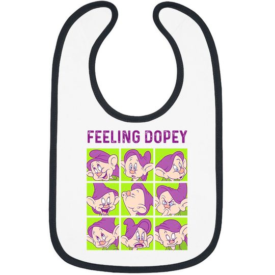 Disney Snow White And The Seven Dwarfs Feeling Dopey Box Up Bibs, Dopey Dwarf, Disney Characters Bibs