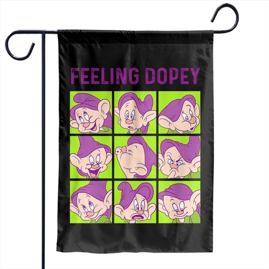 Disney Snow White And The Seven Dwarfs Feeling Dopey Box Up Garden Flags, Dopey Dwarf, Disney Characters Garden Flags