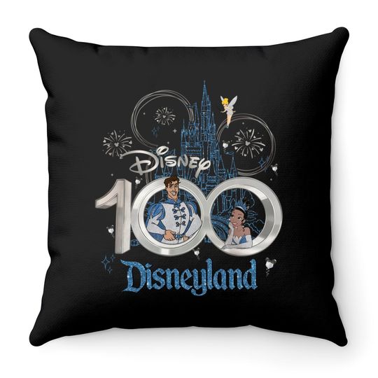 Princess Tiana And Prince Naveen Disney 100 Years Of Wonder Throw Pillows