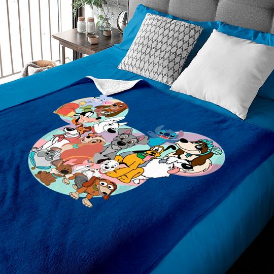 Disney Dogs Baby Blankets| Disney Baby Blankets|  Magic Kingdom Baby Blankets