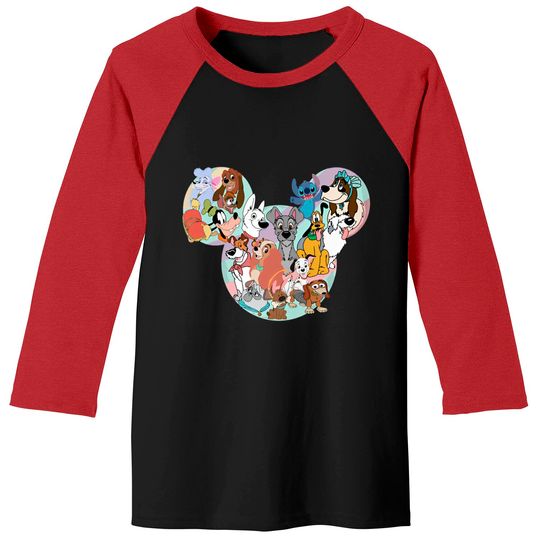 Disney Dogs Baseball Tees| Disney Baseball Tees|  Magic Kingdom Baseball Tees