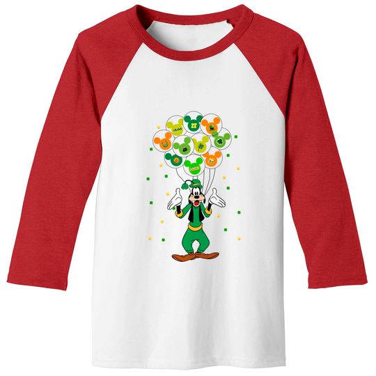 Goofy Patrick's Day Baseball Tees, Disney Goofy Lucky Baseball Tees