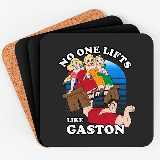 No One Lifts Like Gaston Sweatshirt / Disney Villains Coasters