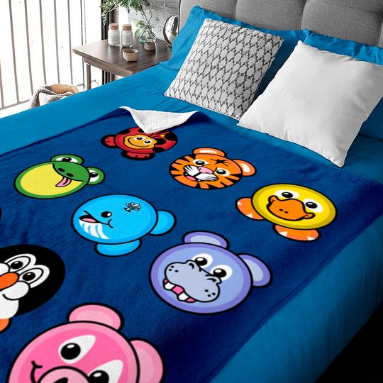 2000s Nostalgia ZooPals Plates Baby Blankets