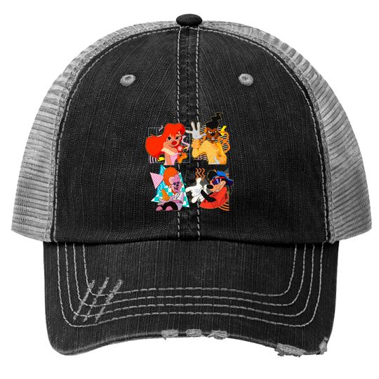 Retro 90s  Disney A Goofy Movie Characters Trucker Hats, Max Goof, Roxanne, Powerline, Unisex Trucker Hats