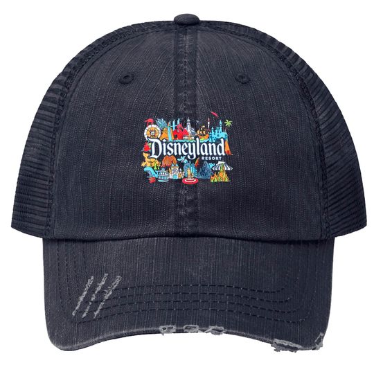 Vintage Disneyland Trucker Hats, Magic Kingdom Trucker Hats, Mickey and Friends