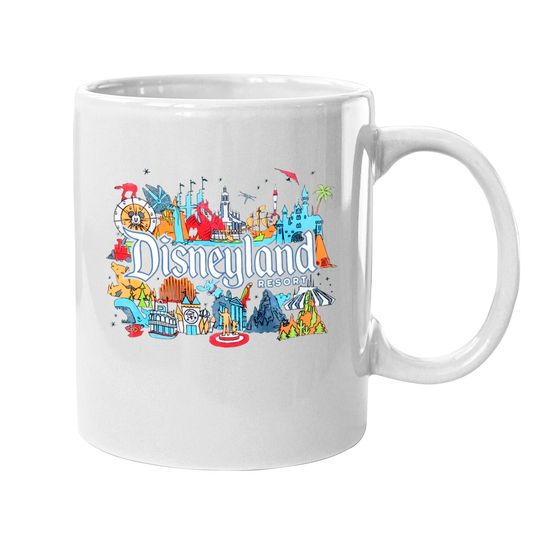 Vintage Disneyland Mugs, Magic Kingdom Mugs, Mickey and Friends