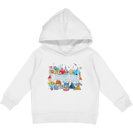Vintage Disneyland Kids Pullover Hoodies, Magic Kingdom Kids Pullover Hoodies, Mickey and Friends