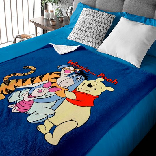 We Are Family- Winnie The Pooh Baby Blankets, Pooh And Fiends Disney Baby Blankets