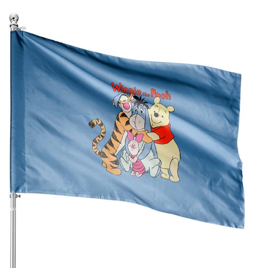 We Are Family- Winnie The Pooh House Flags, Pooh And Fiends Disney House Flags