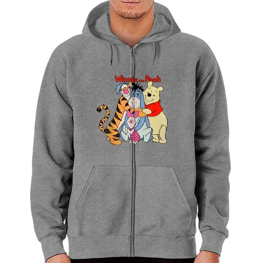 We Are Family- Winnie The Pooh Zip Hoodies, Pooh And Fiends Disney Zip Hoodies