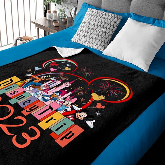 Disney Family Vacation Baby Blankets, Disney Trip 2023 Baby Blankets
