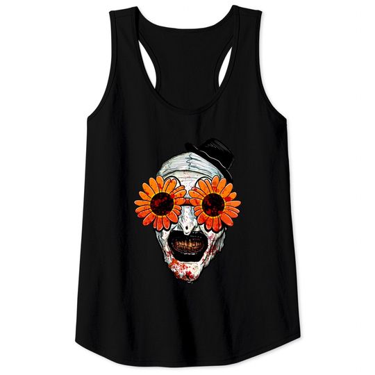 Art The Clown Terrifier 2 Sunflower Sunglasses Tank Tops