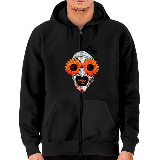 Art The Clown Terrifier 2 Sunflower Sunglasses Zip Hoodies