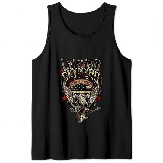 Lynyrd Skynyrd Men's Bird with Guitar Tank Tops