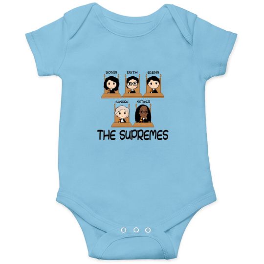 Discover THE SUPREMES Ketanji Brown Jackson RBG Sotomayor cute , Onesies