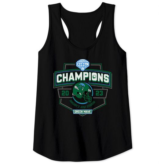 2023 Tulane Cotton Bowl Champions Tank Tops, USC vs Tulane Cotton Bowl 2023 Crewneck Sweatshirt, Tulane Cotton Bowl Tank Tops, Football Tank Tops