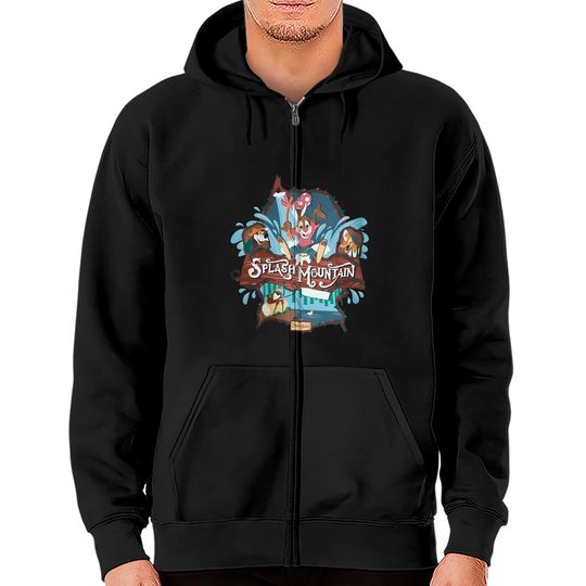 Splash Mountain Vintage Zip Hoodies, disney ride, Brer Rabbit