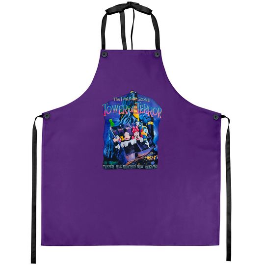 Disney The Twilight Zone Tower of Terror Aprons, Twilight Zone Disneyworld Aprons