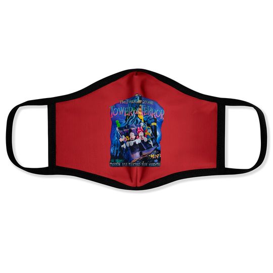 Disney The Twilight Zone Tower of Terror Face Masks, Twilight Zone Disneyworld Face Masks