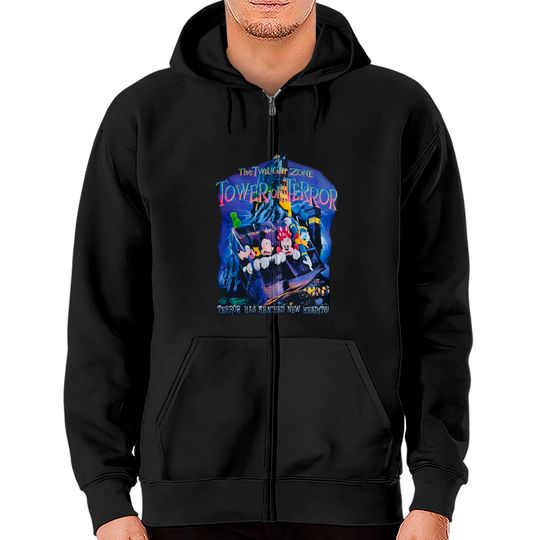Disney The Twilight Zone Tower of Terror Zip Hoodies, Twilight Zone Disneyworld Zip Hoodies
