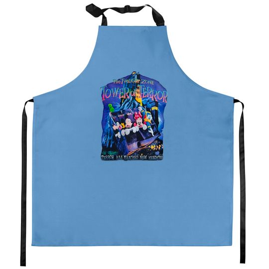 Disney The Twilight Zone Tower of Terror Kitchen Aprons, Twilight Zone Disneyworld Kitchen Aprons