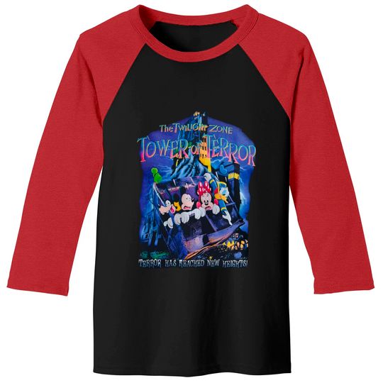 Disney The Twilight Zone Tower of Terror Baseball Tees, Twilight Zone Disneyworld Baseball Tees