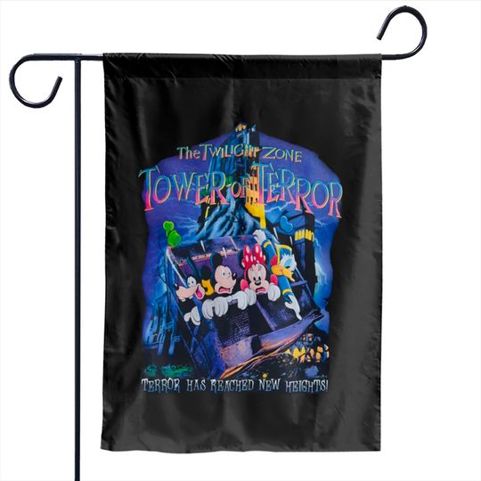 Disney The Twilight Zone Tower of Terror Garden Flags, Twilight Zone Disneyworld Garden Flags