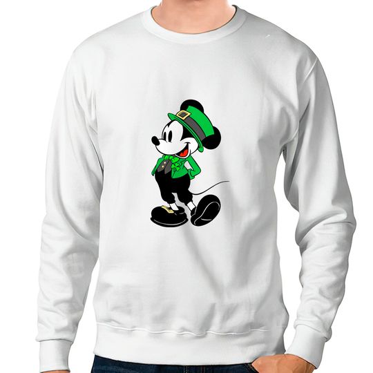 Mickey Mouse Shamrock  Sweatshirts, St Patrick's Day Sweatshirts, Irish Mickey Sweatshirts, Disney St Patricks Day Sweatshirts,