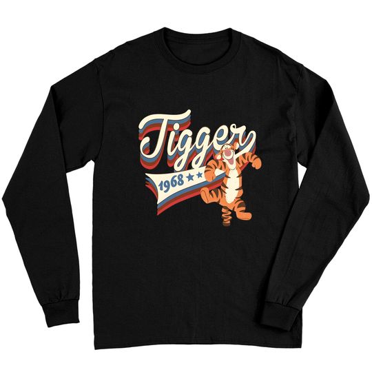 Disney Winnie The Pooh Americana Tigger Collegiate 1968 Long Sleeves