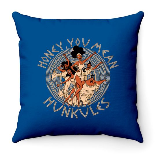 Disney Hercules Diva The Muses Honey You Mean Hunkules Retro 90s Throw Pillows