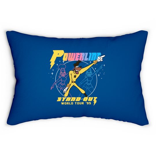 Disney A Goofy Movie Powerline World Tour 95 Retro 80s Lumbar Pillows