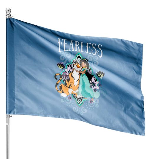 Disney Aladdin Jasmine And Rajah Fearless House Flags