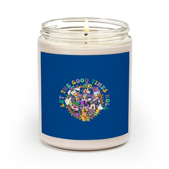 Disney Mardi Gras Scented Candles, The Mickey and Friends Mardi Gras Scented Candles