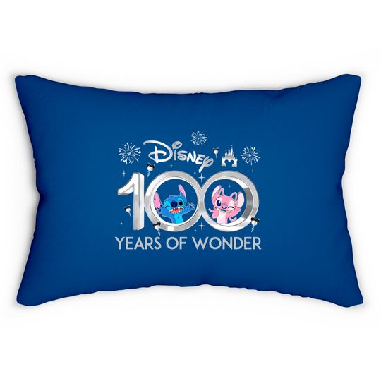 Stitch And Angel Lumbar Pillows Disney 100 Years of Wonder Lumbar Pillows