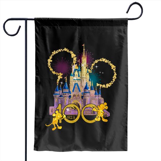 Disney 100th Anniversary Of Magic Mickey Ears 2023 Garden Flags