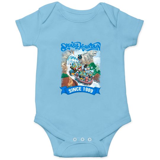Disney Splash Mountain Vintage Onesies, Splash Mountain Onesies