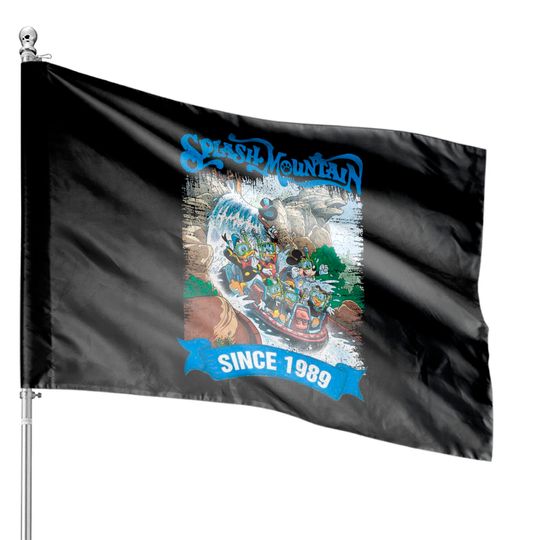 Disney Splash Mountain Vintage House Flags, Splash Mountain House Flags