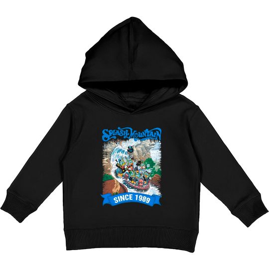 Disney Splash Mountain Vintage Kids Pullover Hoodies, Splash Mountain Kids Pullover Hoodies