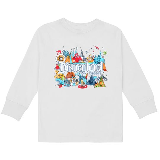 Disneyland Magic Kingdom Kids Long Sleeve T-Shirts