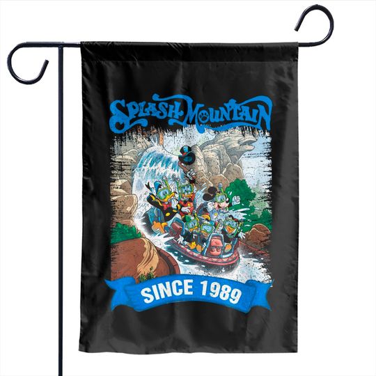 Disney Splash Mountain Vintage Garden Flags, Splash Mountain Garden Flags