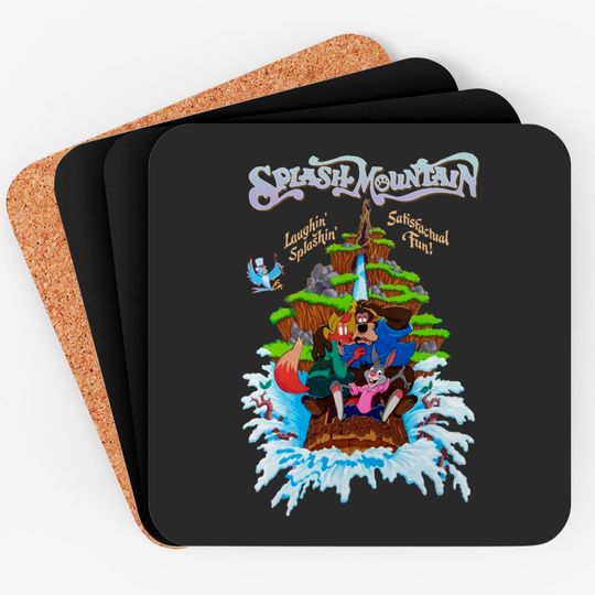 Splash Mountain Vintage Coasters, Brer Bear, Brer Fox And Brer Rabbit, Disneyland Coasters