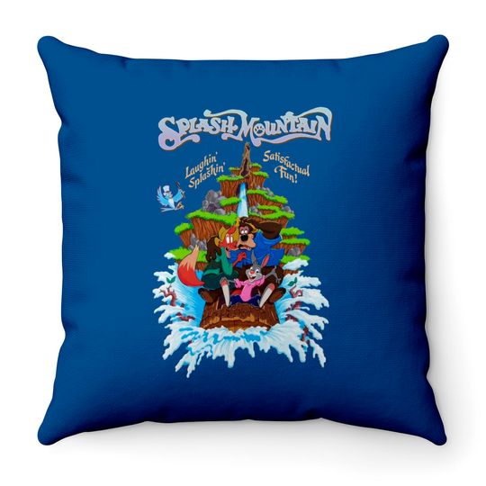 Splash Mountain Vintage Throw Pillows, Brer Bear, Brer Fox And Brer Rabbit, Disneyland Throw Pillows