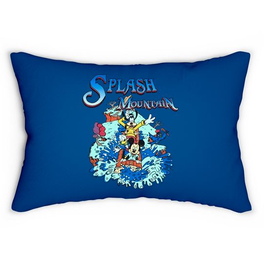 Retro Disney Splash Mountain Lumbar Pillows, Disney Splash Mountain Family Matching Lumbar Pillows, Disney Discovies Lumbar Pillows