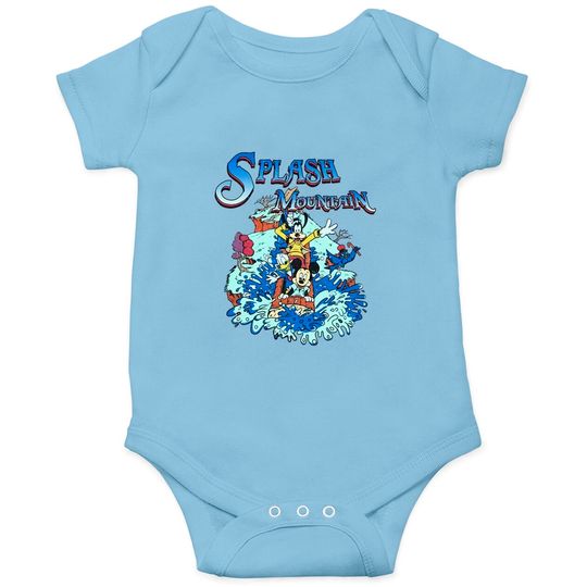 Retro Disney Splash Mountain Onesies, Disney Splash Mountain Family Matching Onesies, Disney Discovies Onesies