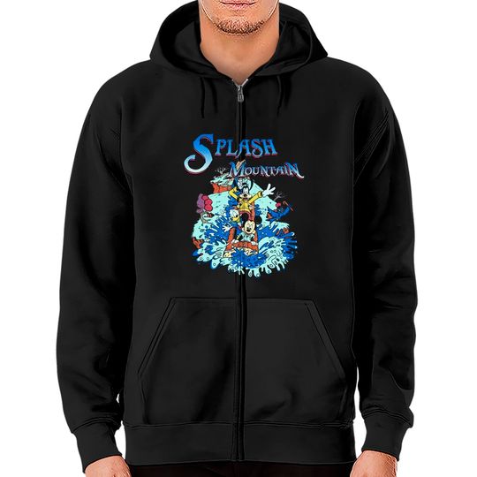 Retro Disney Splash Mountain Zip Hoodies, Disney Splash Mountain Family Matching Zip Hoodies, Disney Discovies Zip Hoodies