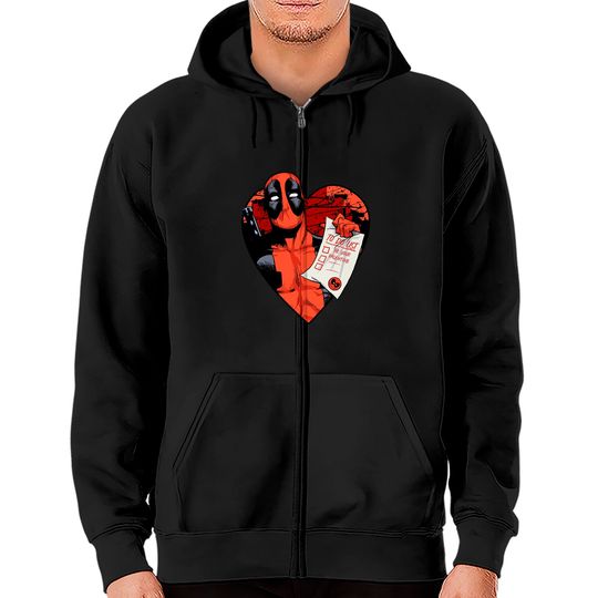 Marvel Deadpool Valentine To Do List Zip Hoodies, Disney Marvel Valentines Couples Matching Zip Hoodies